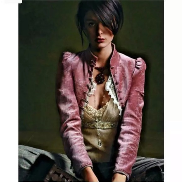 Elie Tahari Jackets & Blazers - ELIE TAHARI *Tova* pink velvet boho jacket top M